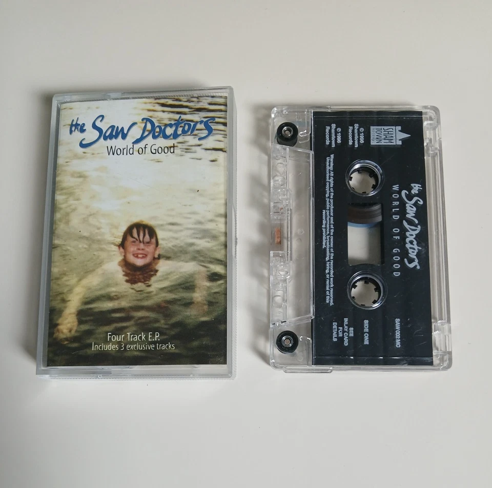 THE SAW DOCTORS WORLD OF GOOD CASSETTE TAPE EP SHAMTOWN 1996 - Image 1 of 1