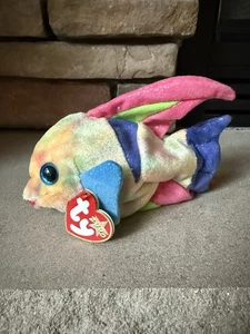 Ty Beanie Baby - ARUBA the Angel Fish NEW MWMTs Plush Stuffed Animal Toy - Picture 1 of 4