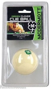 MCDERMOTT TRÉBOL VERDE BILLAR JUEGO MESA DE BILLAR BOLA DE REPUESTO - Imagen 1 de 1