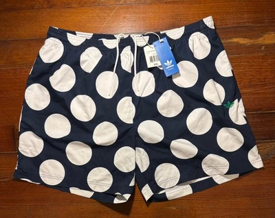 Adidas Мужские плавки Stan Smith Polkadot синий белый вышитый с подкладкой 2XL - Изображение 1 из 4