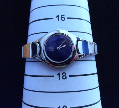 ESQ MOVADO WOMEN'S WATCH TWO HANDS E5243 ALL S/STEEL  ROYAL BLUE DIAL NEW BATTEY - Image 1 of 4