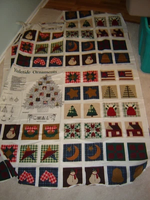 VIP cranston print YULETIDE ORNAMENTS christmas crafts cut and sew dreamspinners - Image 1 of 4