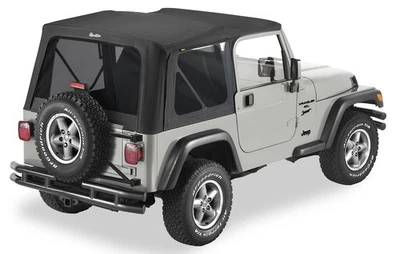Bestop Soft Top Replace-A-Top Polymer Cloth Blk Denim Tinted Windows 5118015 - Image 1 of 2