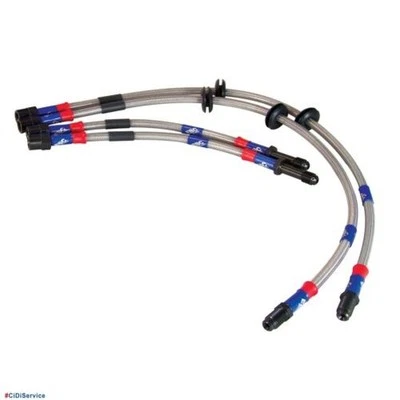 Set 4 Tuyaux Frein Haute Performance En Tresse D'Acier EBC Alfa Romeo Giulietta - Photo 1/3