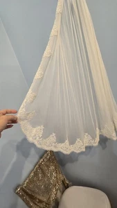 marionat bridal veil 3229 Ivory Fingertip Length Nwt New Wedding  - Picture 1 of 4