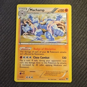 Pokémon TCG - Machamp 49/101 - Plasma Blast - Holo Rare - Picture 1 of 2