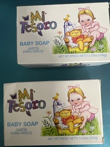 Barra de jabón para bebé Mi Tesoro lote original de 2x 3,53 oz cada una/sellada - Imagen 1 de 3