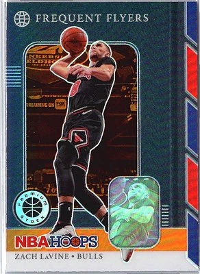 2019-20 Hoops Premium Stock #7 Zach LaVine Frequent Flyers Orange - Image 1 of 2