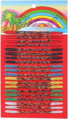 Braccialetto Dell'Amicizia, Filo Colorato Intrecciato, Braccialetti Moda Mare Po - Immagine 1 di 4