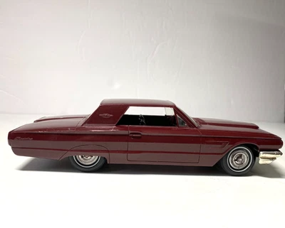Vintage AMT 1965 Maroon Ford Thunderbird Dealer Promo Car Hardtop - Image 1 of 4