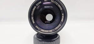 VIVITAR 80-200mm F 1:4.5  Macro Focusing Zoom Lens Pentax K Mount Fit - Picture 1 of 12