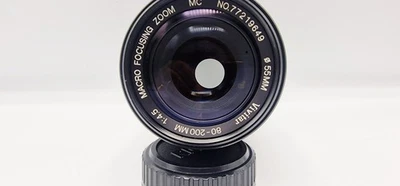 VIVITAR 80-200mm F 1:4.5  Macro Focusing Zoom Lens Pentax K Mount Fit - Image 1 of 4