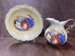 Vintage Enesco Krug und Teller, Obst Küche und Haushalt Sammlerstück - Bild 1 von 10