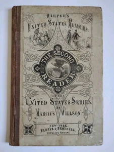 Harper's United Sates Readers The Second Reader Antique Book - Picture 1 of 4