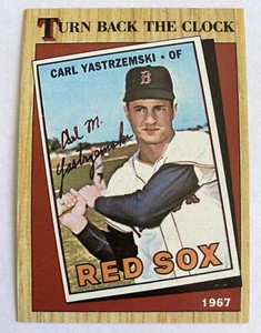 CARL YASTRZEMSKI RED SOX  1987 TOPPS TURN BACK THE CLOCK #314