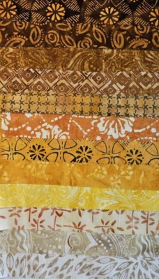 ANTHOLOGY Cotton BATIK Samples BALISCAPES 12 Graduating down x 11 Wide - Image 1 of 4