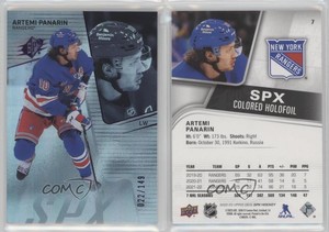 2022-23 SPx Colored Holofoil /149 Artemi Panarin #7