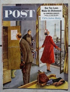Saturday Evening Post 14 de julio de 1956; Roy Eaton; Circo - Imagen 1 de 11