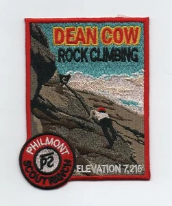 Parche de elevación "Rock Climbing" Dean Cow, Philmont Scout Ranch, 7.215 pies, ¡como nuevo! - Imagen 1 de 1