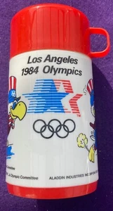 Vintage Los Angeles 1984 Olympic Thermo BOTTLE POP-TOP by Aladdin Industries, - Picture 1 of 6