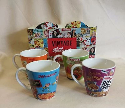 KELLOGG'S VINTAGE Rice Krispies Cereal Mugs Set of 4  - Image 1 of 3