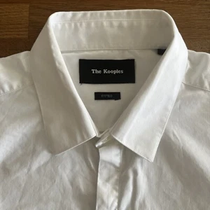 THE KOOPLES MENS WHITE (M FIT) MICRO COLLAR SHIRT (RRP £155+)A2 - Picture 1 of 9
