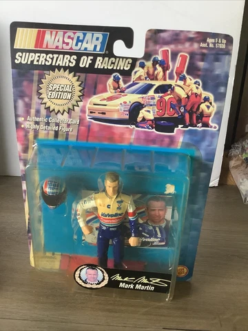 Toy Biz 1998 Nascar Superstars Of Racing Figure MARK MARTIN Special Edition Cover