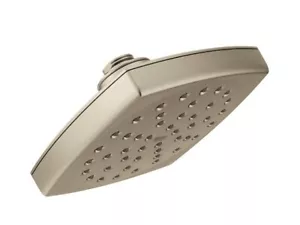 Cabezal pulverizador ducha de lluvia Moen S6365BN níquel cepillado función única de 6" de diámetro - Imagen 1 de 1