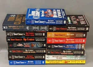 Tom Clancy's Books Op-Center Lot Of 15 Paperback Books Good Condition - Picture 1 of 8