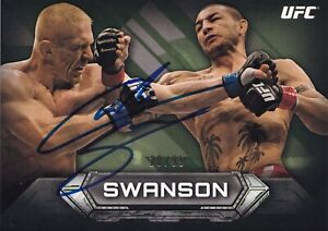 Cub Swanson Signed 2014 Topps UFC Knockout Green Card #26 #/99 152 162 Autograph