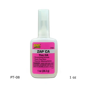 ZAP PT08 CA Super Glue Thin Viscosity (1 oz / 28.3 g) - Picture 1 of 1