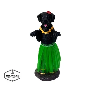 Dashboard Hula Dog Black Labrador Retriever Car Bobblehead Figurine 6 Inches - Picture 1 of 5