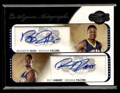 2008-09 Topps Cofirmantes Brandon Rush/Roy Hibbert Doble Autógrafo/240 JX7224 Foto 1 de 2
