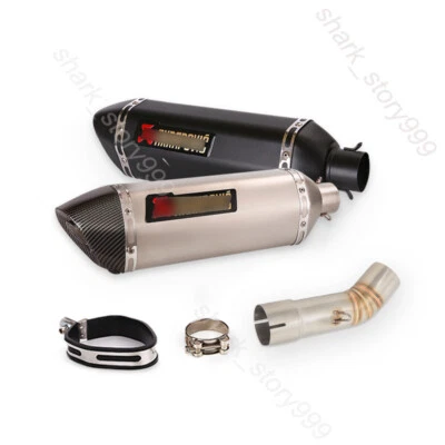 Sistema de tubo de conexión de escape medio deslizable 470 mm silenciadores puntas para Yamaha FZ8 FZ8N Foto 1 de 4