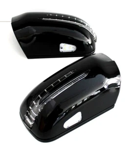 Spiegelgehäuse LED Blinker Schwarz197 für Mercedes W140 W210 Baujahr 1995-1999 - Picture 1 of 3