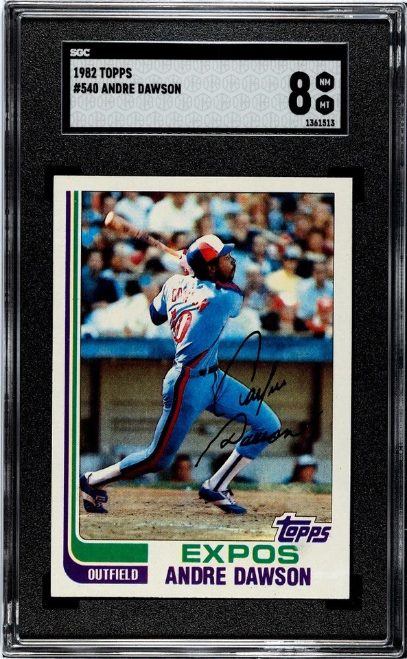 1982 Topps - #540 Andre Dawson - Image 1 of 2