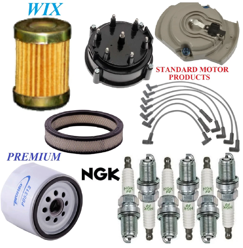Kit de afinación filtros bujías de cable para Pontiac Grand Lemans L6 4,1 L 1976 Foto 1 de 1