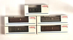 Märklin H0 Konvolut Württemberger Plattform- Gepäckwg 4210 4211 4212 4213 4214 - Bild 1 von 24