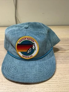 Aviator Nation Hat Cap Snapback Blue Corduroy Trucker Mesh Surf California - Picture 1 of 19