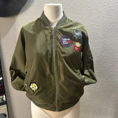 Chaqueta Bomber Unisex Acemi Verde Mediana - Moderna California Patchwork  Foto 1 de 4