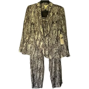 New York City Design Co Snake Skin Pant Suit Set Womens 1X Jacket 18W Pants - Imagen 1 de 22
