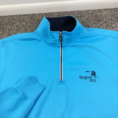 Chaqueta F&G Tech Spyglass Hill 1/4 Cremallera Rendimiento Azul Para Hombres XL *Defecto Foto 1 de 4