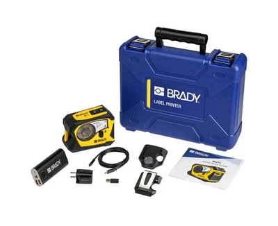 Kit de impresora de etiquetas portátil Bluetooth Brady M211 (M211-KIT), amarillo/negro Foto 1 de 4