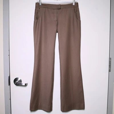 STELLA MCCARTNEY - Brown Wool Flare Casual Dress Pants - Women's Size 38 🔥 - Image 1 of 4