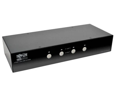 Tripp Lite 4-Port DisplayPort KVM Switch with Audio, Cables and USB 3.0 Hub - Image 1 of 3