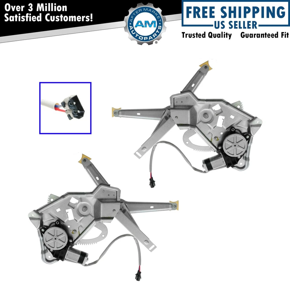 Регулятор стеклоподъемника с задним мотором левая и правая пара комплект для BMW 525i 530i 540i - Изображение 1 из 3