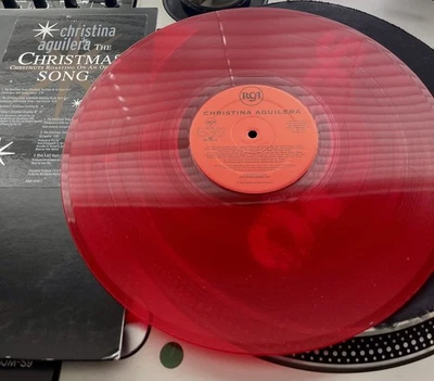 Christina Aguilera – Christmas Song OG 1999 Press 12" RED VINYL PROMO NM/VG+ Foto 1 de 2