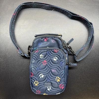 Bolso Bandolera Lug Skeeter Mini 2 Azul Marino Convertible Impermeable con Patas Foto 1 de 4