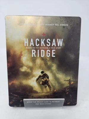 Hacksaw Ridge (Blu-ray/DVD/Digital) Steelbook Limited Edition - Mel Gibson - VG - Image 1 of 4