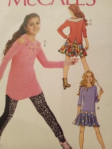 Girls Shirt Skirt Pants Sewing Pattern M7428 Girls Shirt Sewing Pattern 7-14 - Picture 1 of 3